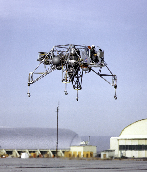 Space History Photo: Lunar Landing Research Vehicle in Flight